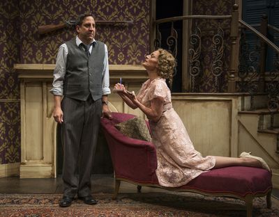Marc Grapey (Willy Loman) and Jennifer Engstrom (Blanche DuBois) Photo