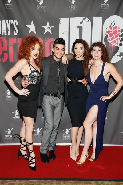 Cast members Adrianna Rose Lyons, A.J. Mendoza, Ashley Loren and Jordan Kai Burnett Photo
