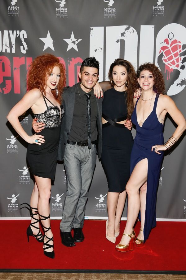 Cast members Adrianna Rose Lyons, A.J. Mendoza, Ashley Loren and Jordan Kai Burnett Photo