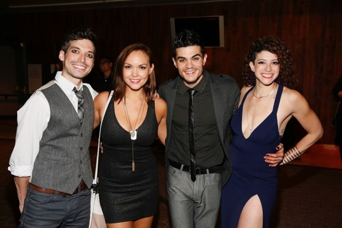 Billy Kametz, actress Nicki Claspell and A.J. Mendoza and Jordan Kai Burnett  at 