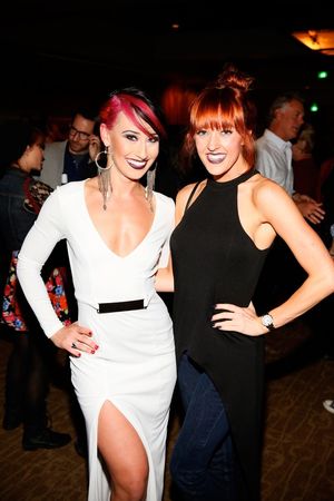 Cast member Nina Schreckengost and actress Jenna Wright @ BroadwayWorld Cast member Nina Schreckengost and actress Jenna Wright Photo