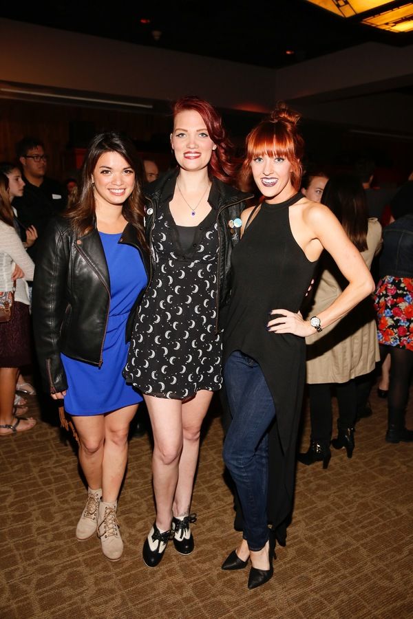 Kira Alemania, Hair and Makeup Designer Katie McCoy and actress Jenna Wright Photo