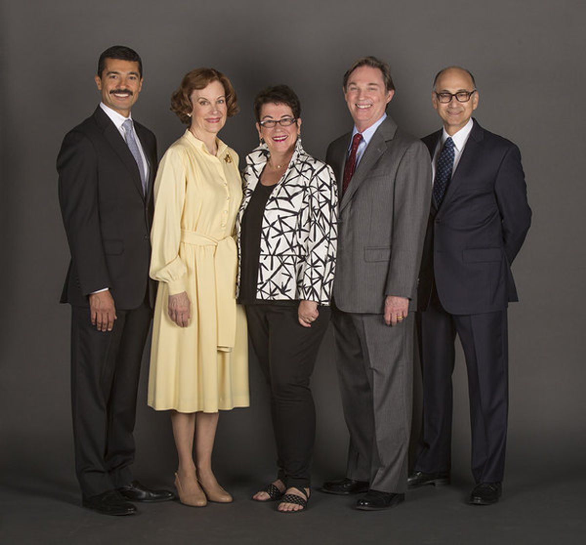 Khaled Nabawy as Anwar Sadat, Hallie Foote as Rosalynn Carter, Molly Smith,  of Camp David, Richard Thomas as Jimmy Carter, and Ned Eisenberg as Menachem Begin at 