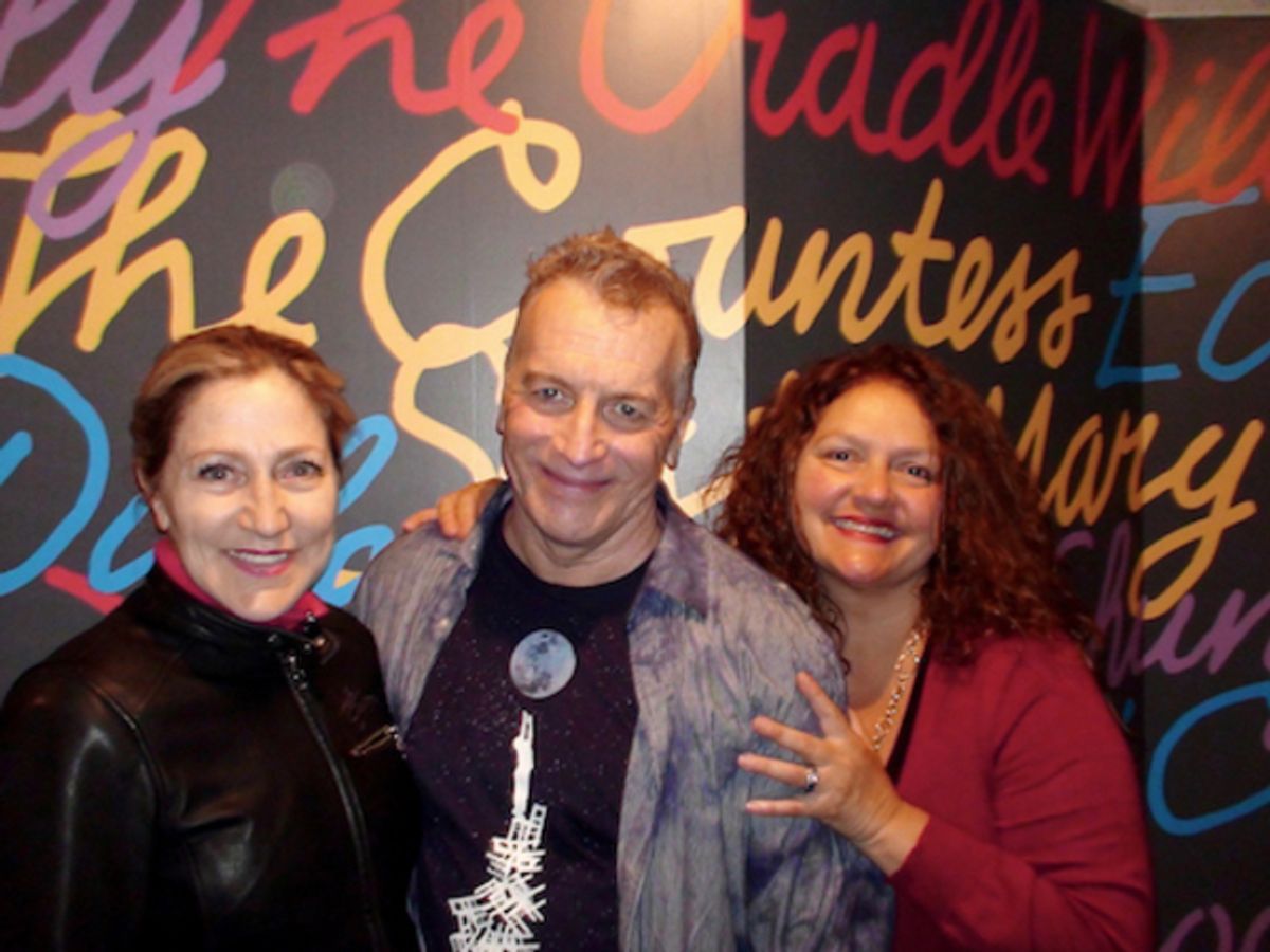 Edie Falco and Aida Turturro at 