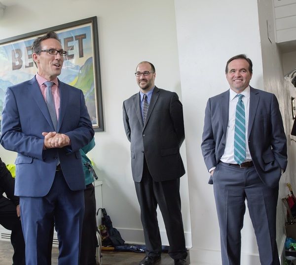 Jay Woffington, Brian Isaac Phillips, and Mayor John Cranley Photo