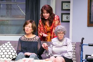 MJ Hartell as Marjorie Taub, Rosemary Howard as Lee Green, and Jody Bayer as Freida (Mother) @ BroadwayWorld MJ Hartell as Marjorie Taub, Rosemary Howard as Lee Green, and Jody Bayer as Freida ( Photo