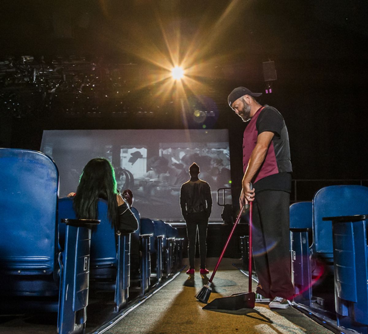 Jessica Farr, Chevi Hill (background) and David Nail (foreground) at 