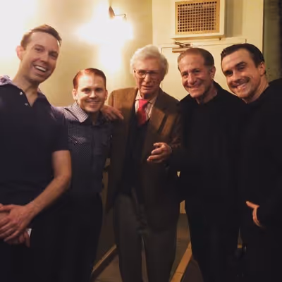 Jeremy Benton, Robert Creighton, The Amazing Kreskin, Bruce Sabath and Josh Walden Photo