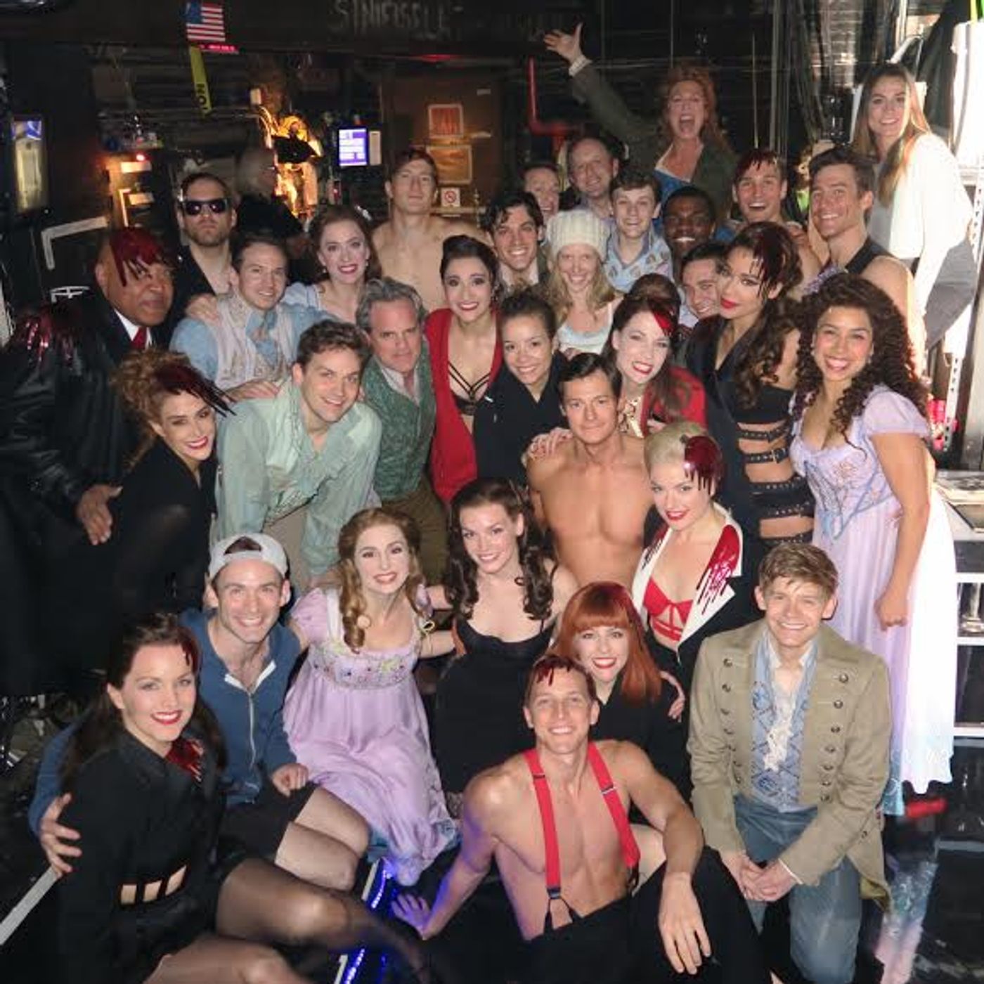 Photo Flash: DISASTER!, AMERICAN PSYCHO, and More Casts Take Saturday Intermission Pics!  Image