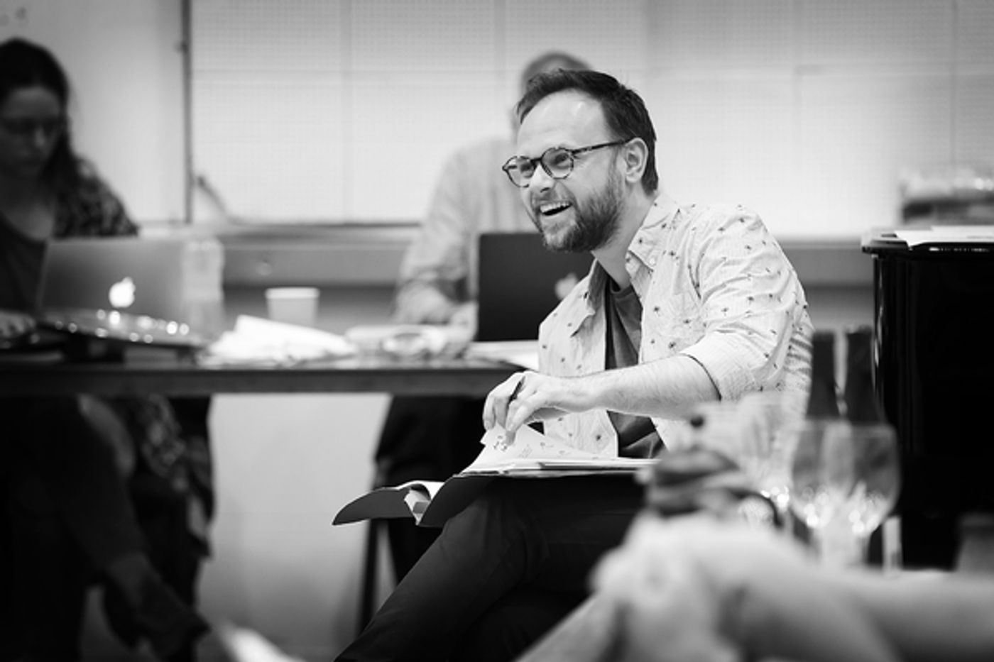 Photo Flash: In Rehearsal with the Cast of SIDEWAYS, Opening This Month at St. James Theatre  Image