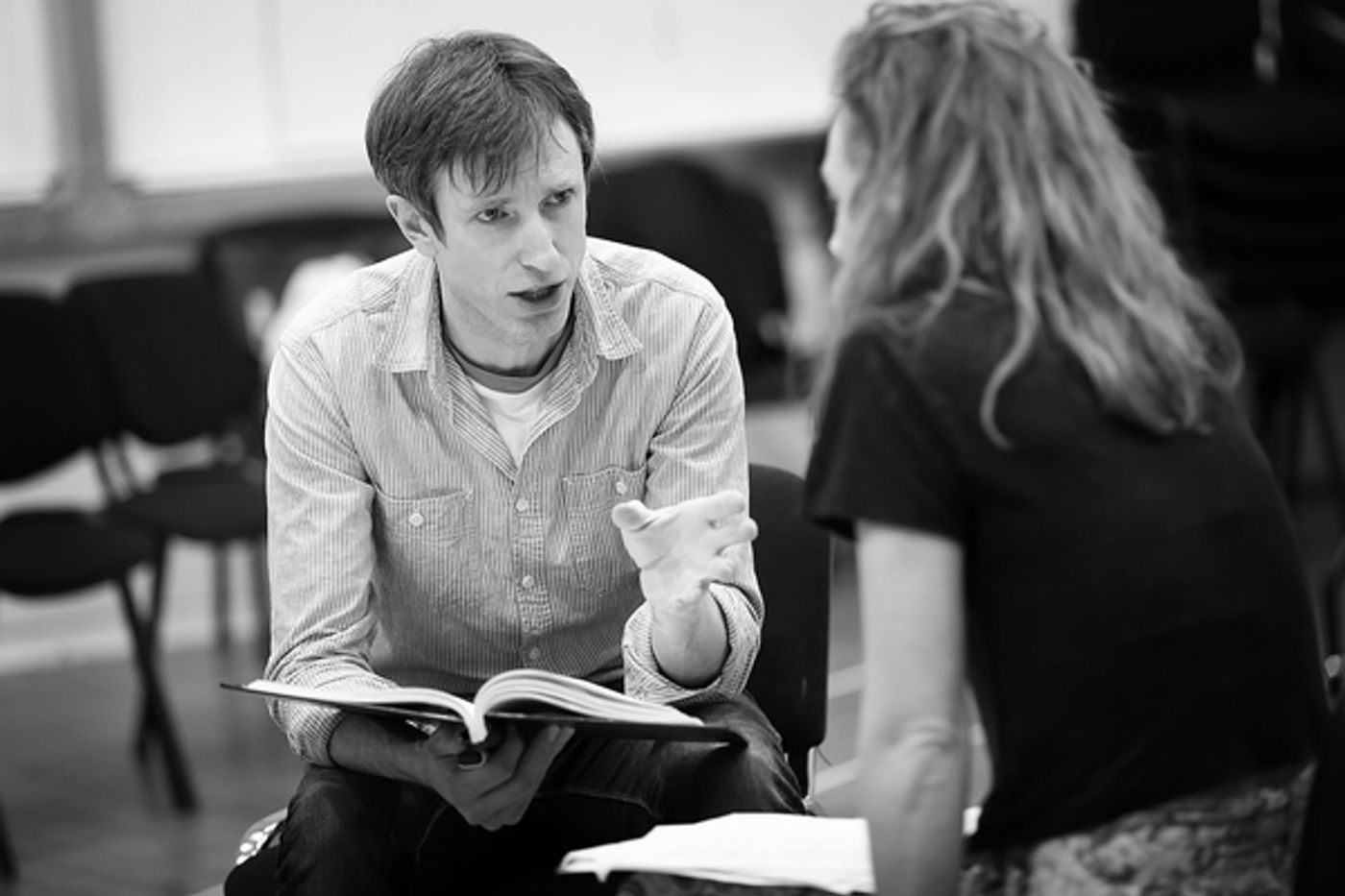 Photo Flash: In Rehearsal with the Cast of SIDEWAYS, Opening This Month at St. James Theatre  Image