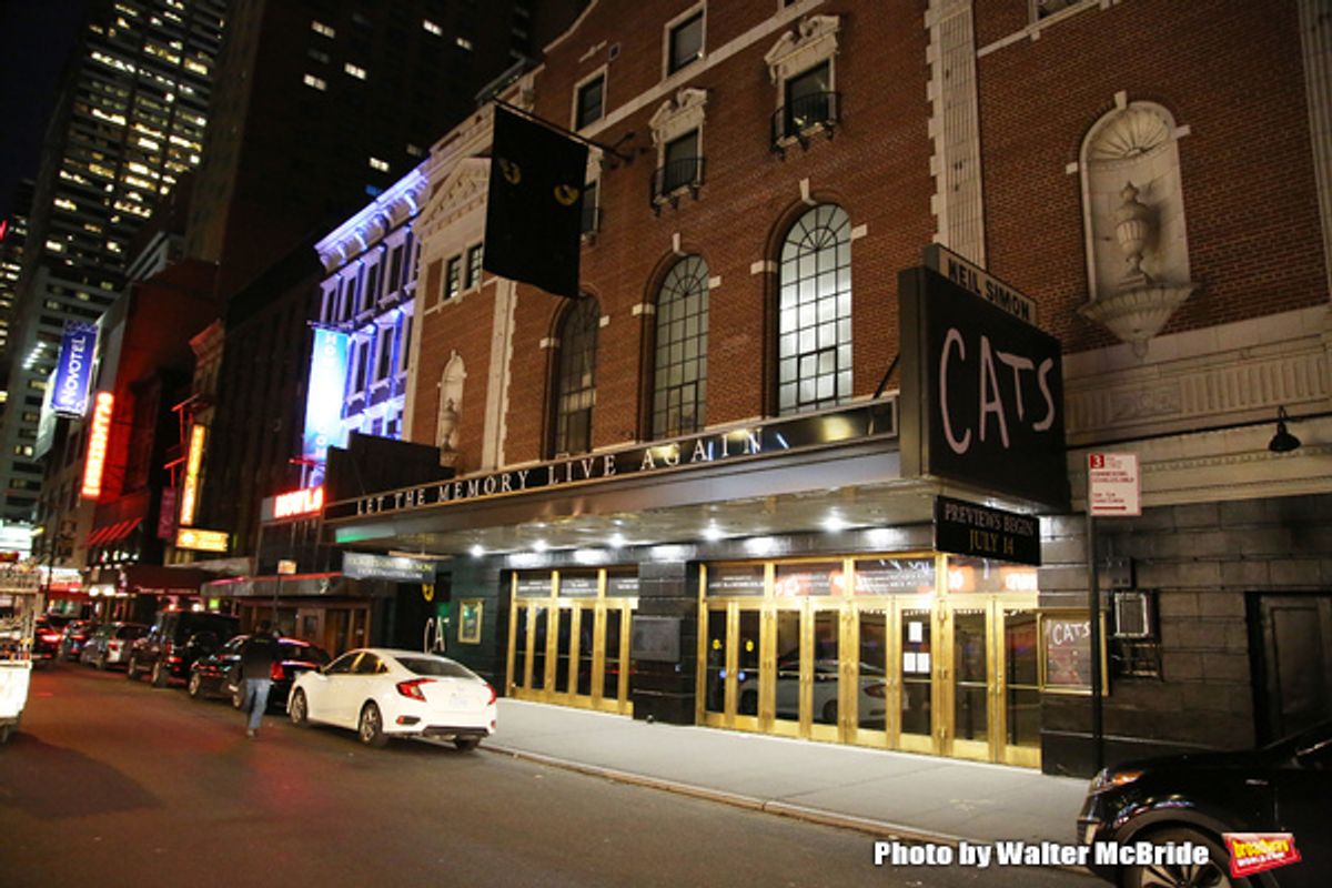 Theatre Marquee unveiling for the Broadway Revival of  'Cats' at the Neil Simon Theatre on May 10, 2016 in New York City. at 