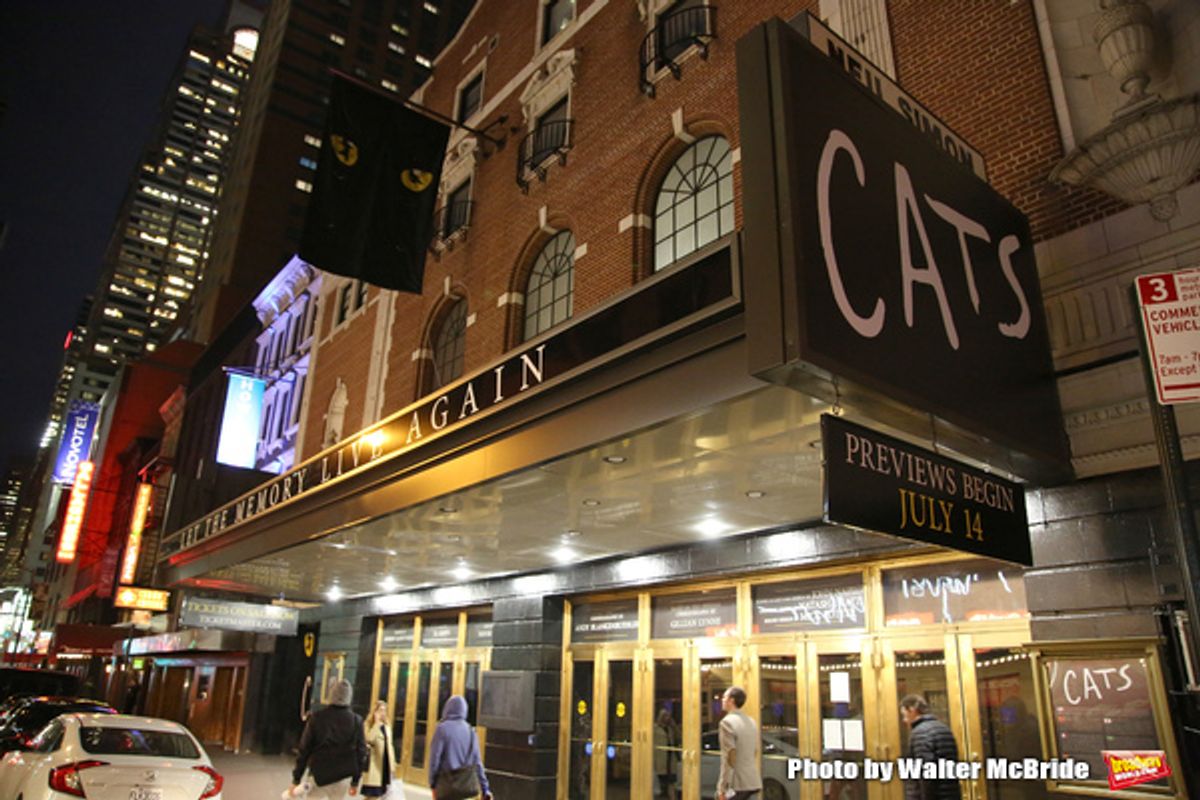 Theatre Marquee unveiling for the Broadway Revival of  'Cats' at the Neil Simon Theatre on May 10, 2016 in New York City. at 