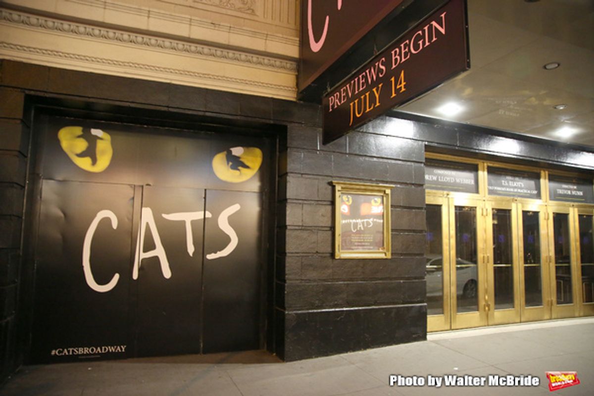 Theatre Marquee unveiling for the Broadway Revival of  'Cats' at the Neil Simon Theatre on May 10, 2016 in New York City. at 