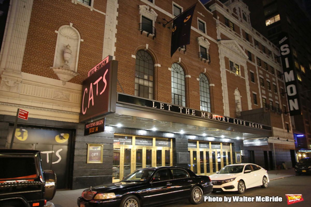 Theatre Marquee unveiling for the Broadway Revival of  'Cats' at the Neil Simon Theatre on May 10, 2016 in New York City. at 