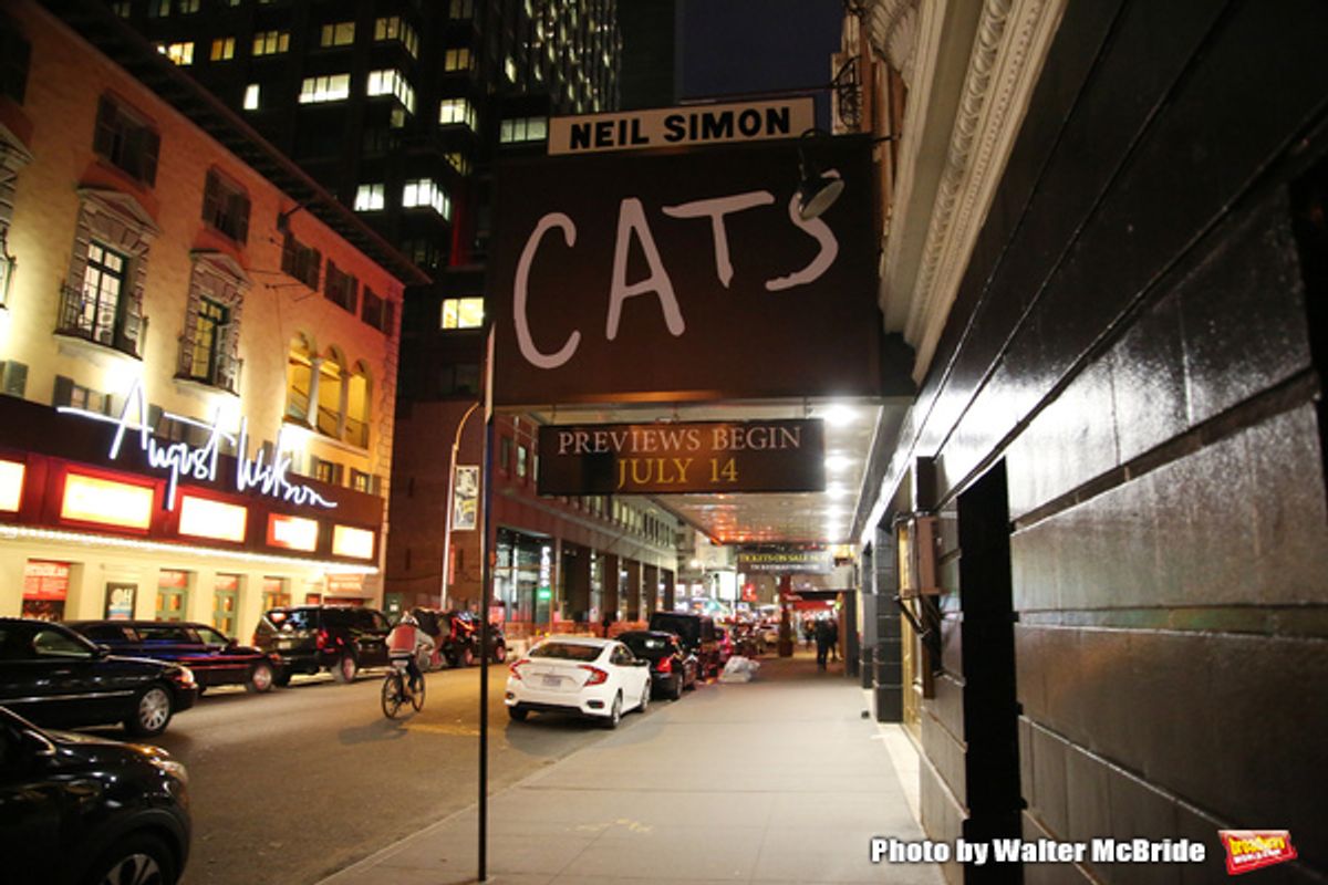 Theatre Marquee unveiling for the Broadway Revival of  'Cats' at the Neil Simon Theatre on May 10, 2016 in New York City. at 