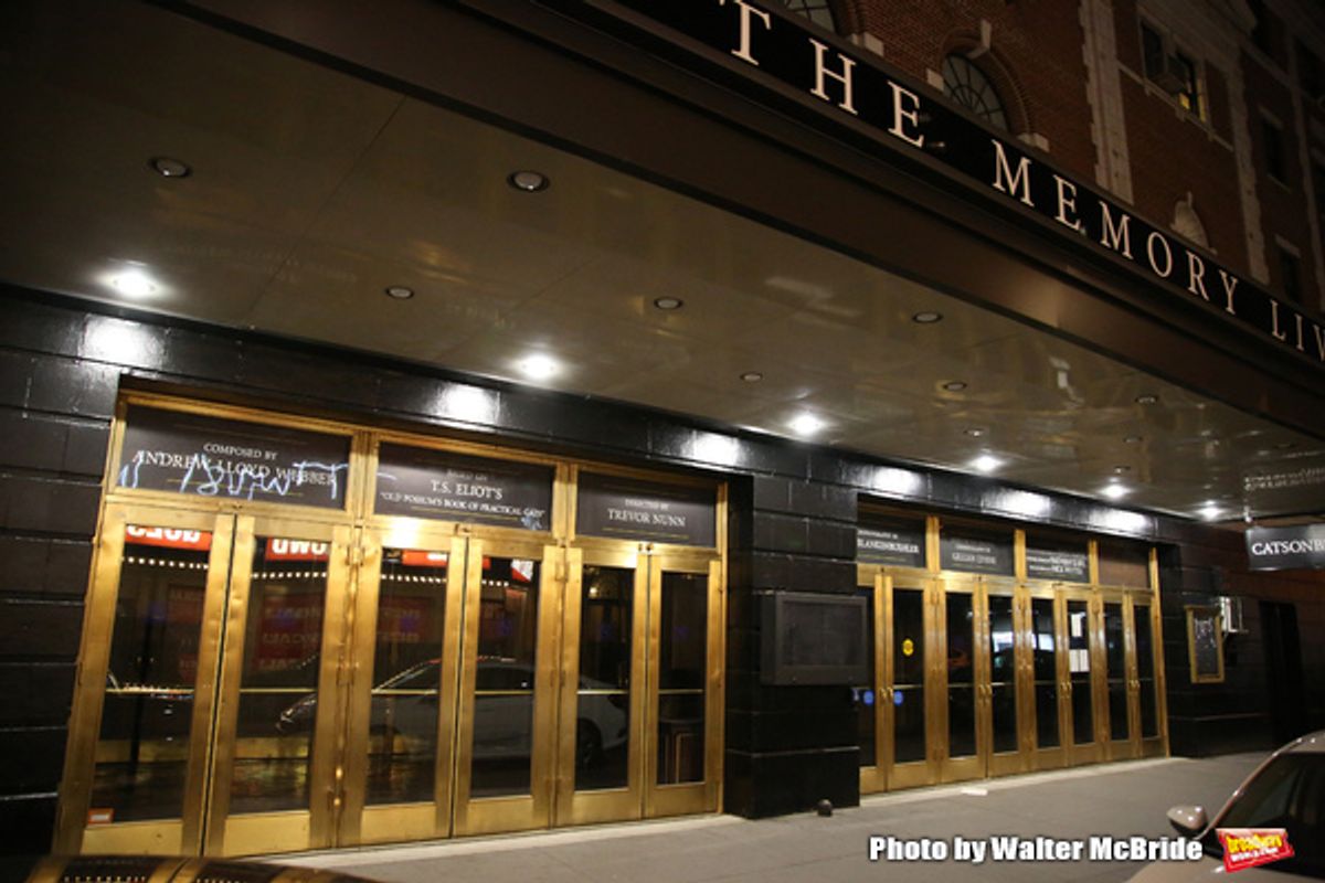 Theatre Marquee unveiling for the Broadway Revival of  'Cats' at the Neil Simon Theatre on May 10, 2016 in New York City. at 
