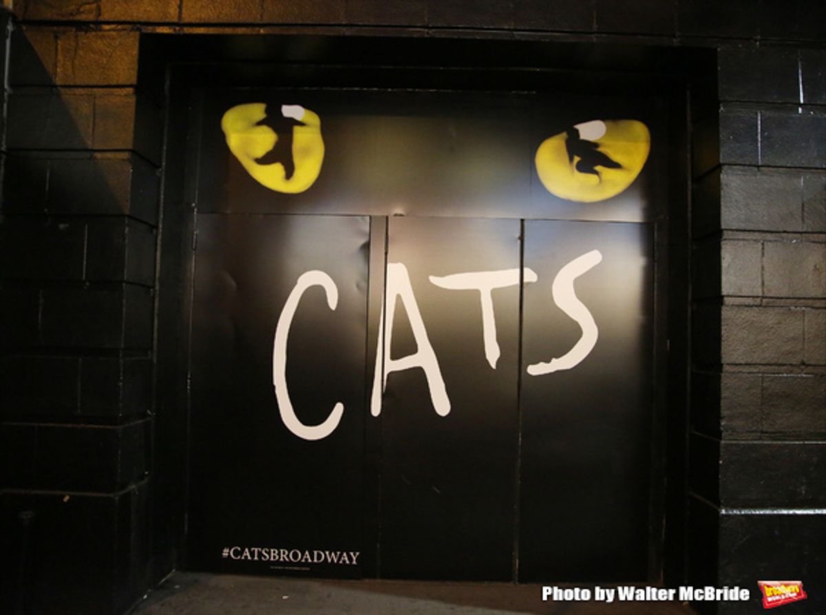 Theatre Marquee unveiling for the Broadway Revival of  'Cats' at the Neil Simon Theatre on May 10, 2016 in New York City. at 