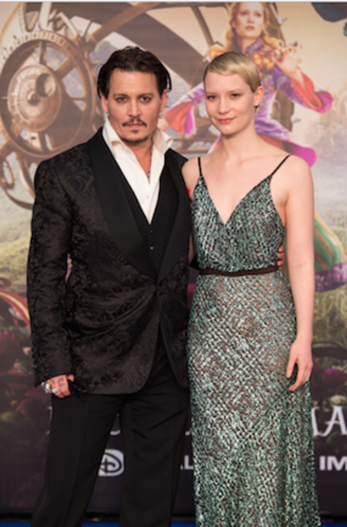 Johnny Depp, Mia Wasikowska at 