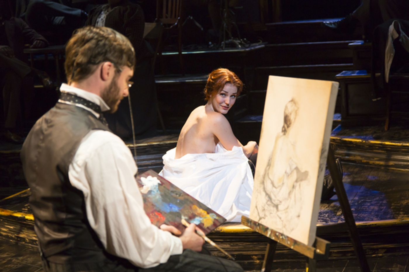 Photo Flash: First Look at Bobby Steggert, Mara Davi & More in MY PARIS at Long Wharf Theatre  Image