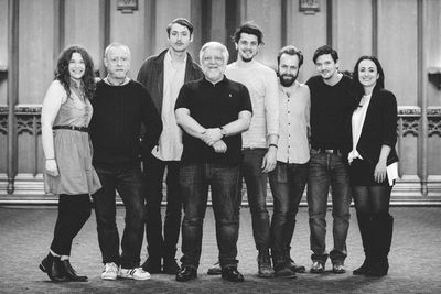 Simon Russell Beale with Emily Jane Kerr, Jim Conway, Kit Loyd, Oliver Towse, Chris T Photo
