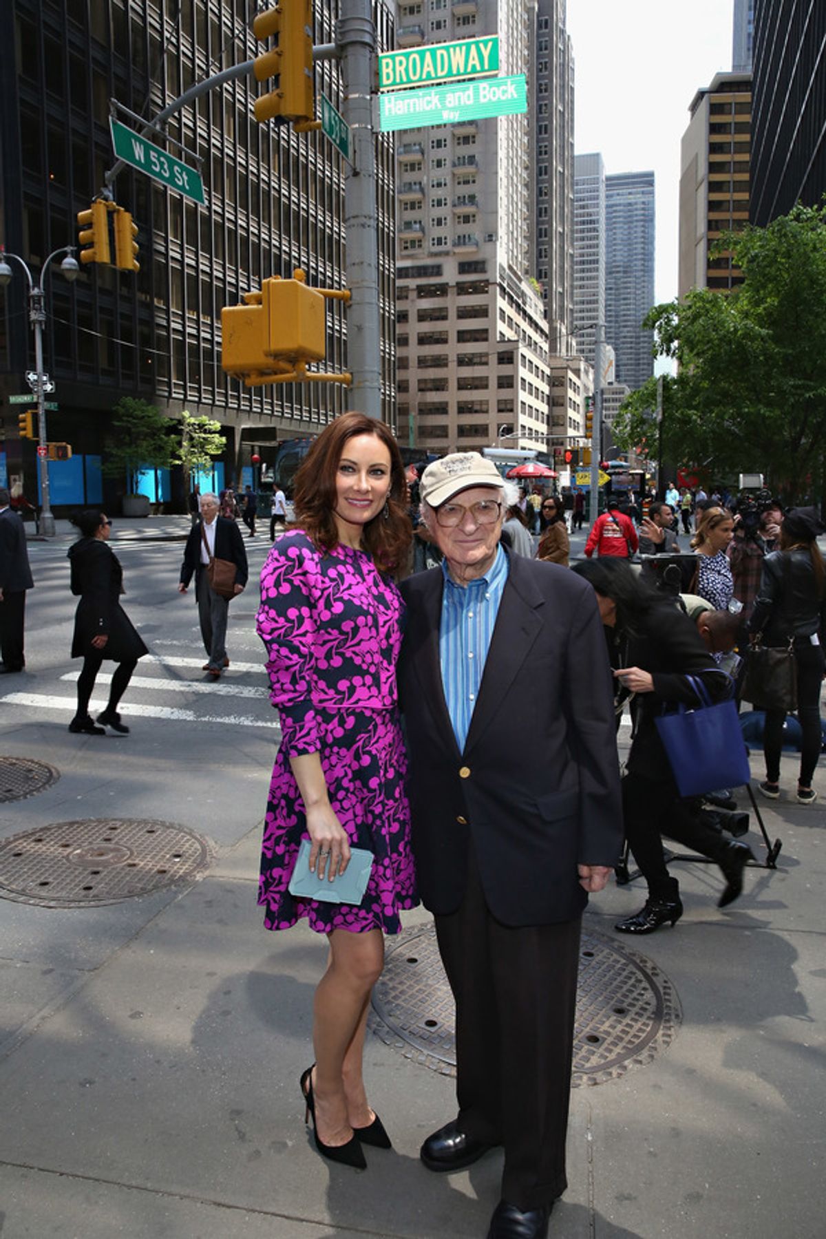 SHE LOVES ME actress Laura Benanti and lyricist Sheldon Harnick at 