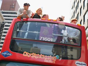 SHE LOVES ME Zachary Levi, Jane Krakowski, Tom McGowan, Laura Benanti and Nicholas Barasch attend as lyricist Sheldon Harnick unveils his 'Ride Of Fame' bus @ BroadwayWorld SHE LOVES ME Zachary Levi, Jane Krakowski, Tom McGowan, Laura Benanti and Nicholas Ba Photo