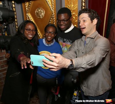  Thomas Kail greets the students  Photo