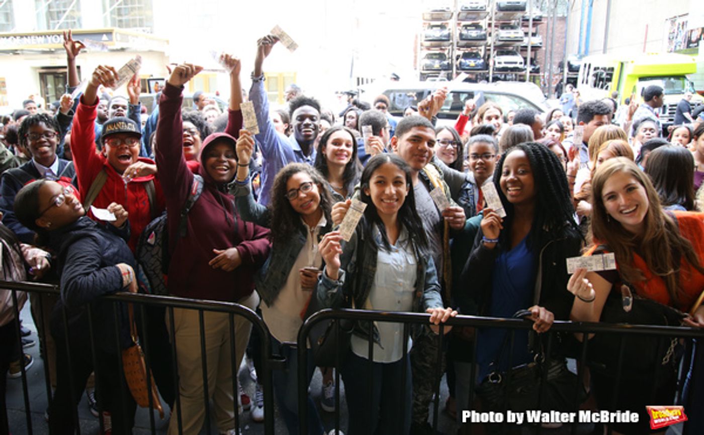 Photo Coverage: NYC High School Students Arrive for HAMILTON's Next #EduHam! Photo Coverage: NYC High School Students Arrive for HAMILTON's Next #EduHam! Image