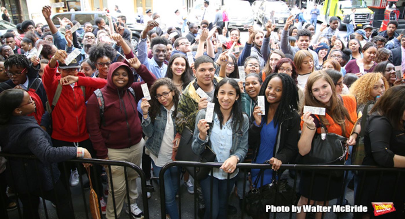 Photo Coverage: NYC High School Students Arrive for HAMILTON's Next #EduHam! Photo Coverage: NYC High School Students Arrive for HAMILTON's Next #EduHam! Image