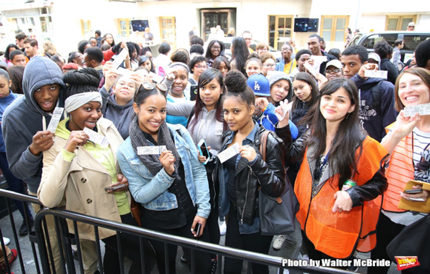 Photo Coverage: NYC High School Students Arrive for HAMILTON's Next #EduHam! Photo Coverage: NYC High School Students Arrive for HAMILTON's Next #EduHam! Image
