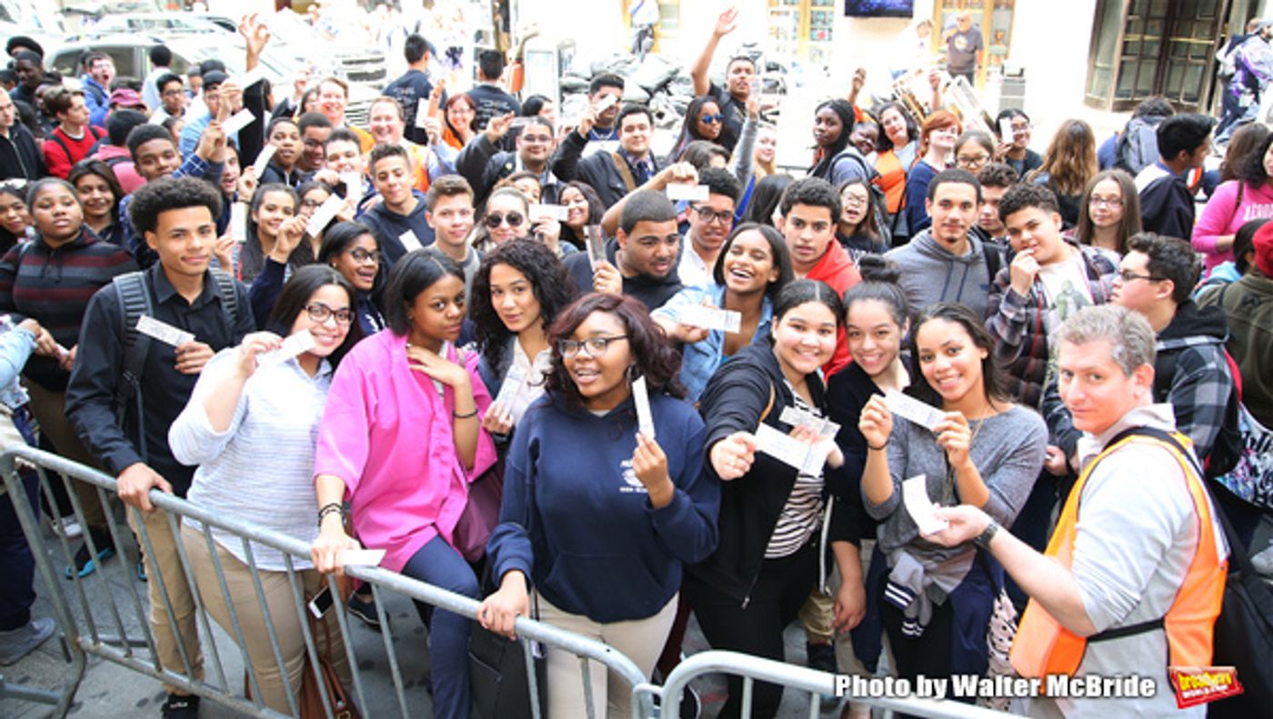 Photo Coverage: NYC High School Students Arrive for HAMILTON's Next #EduHam! Photo Coverage: NYC High School Students Arrive for HAMILTON's Next #EduHam! Image