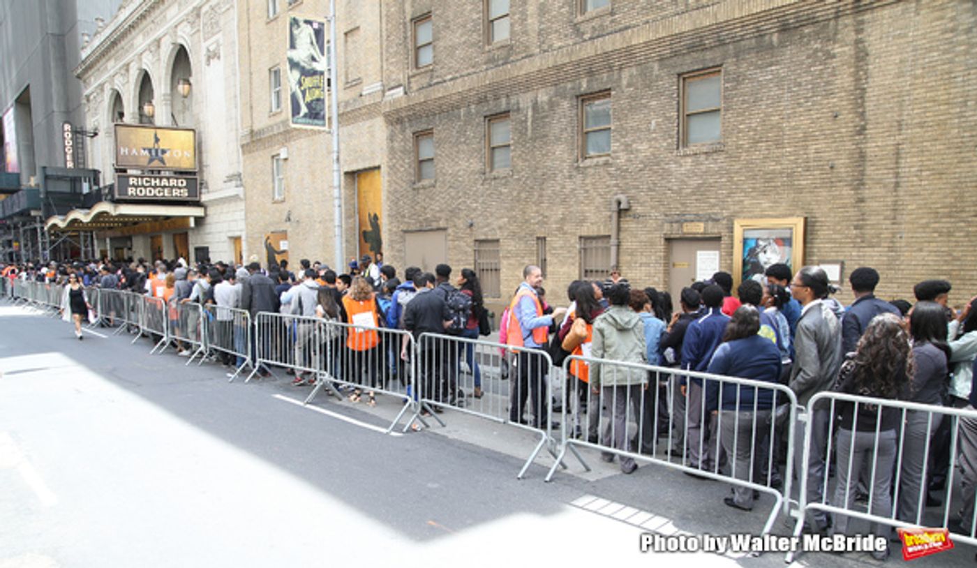 Photo Coverage: NYC High School Students Arrive for HAMILTON's Next #EduHam! Photo Coverage: NYC High School Students Arrive for HAMILTON's Next #EduHam! Image