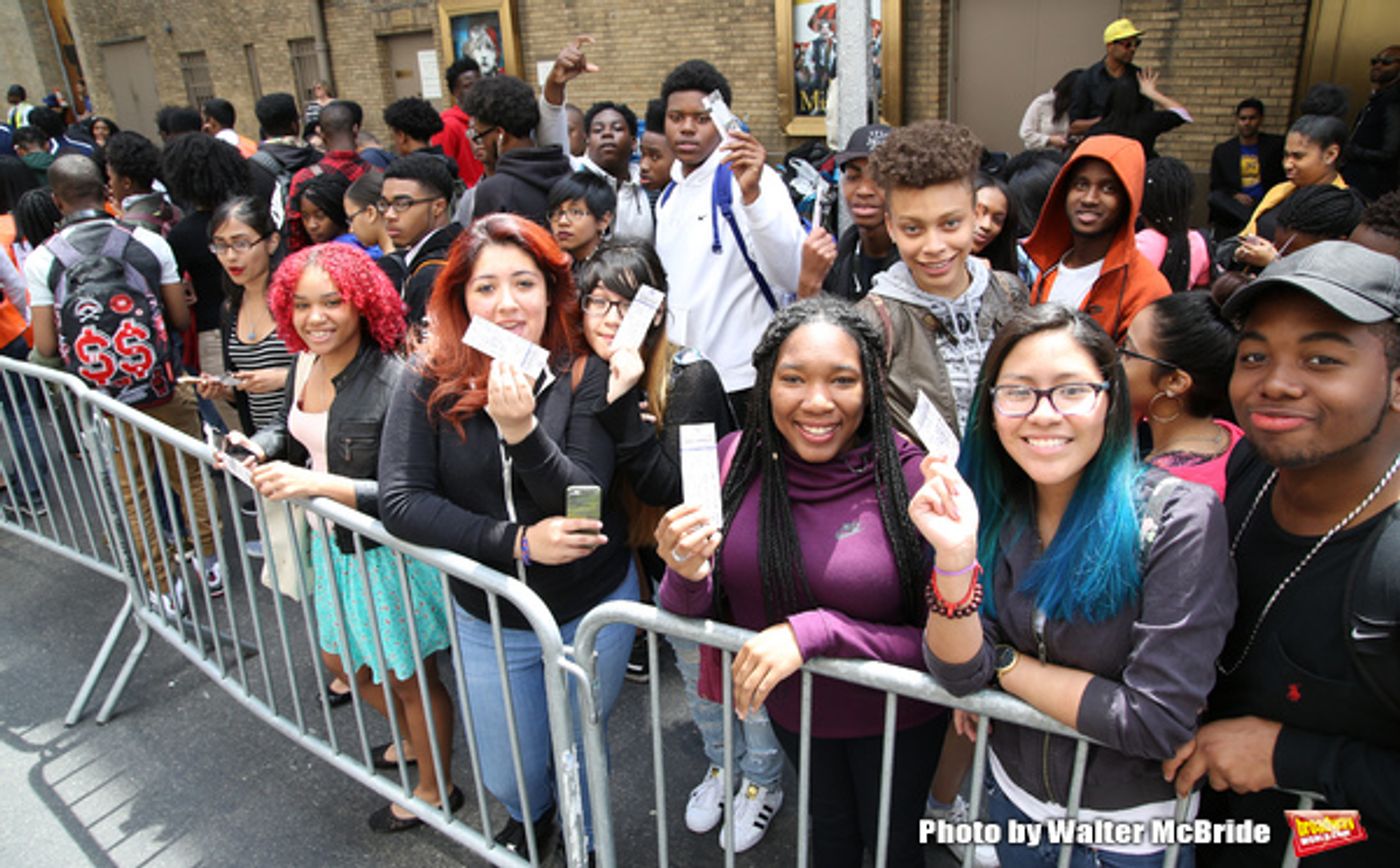 Photo Coverage: NYC High School Students Arrive for HAMILTON's Next #EduHam! Photo Coverage: NYC High School Students Arrive for HAMILTON's Next #EduHam! Image