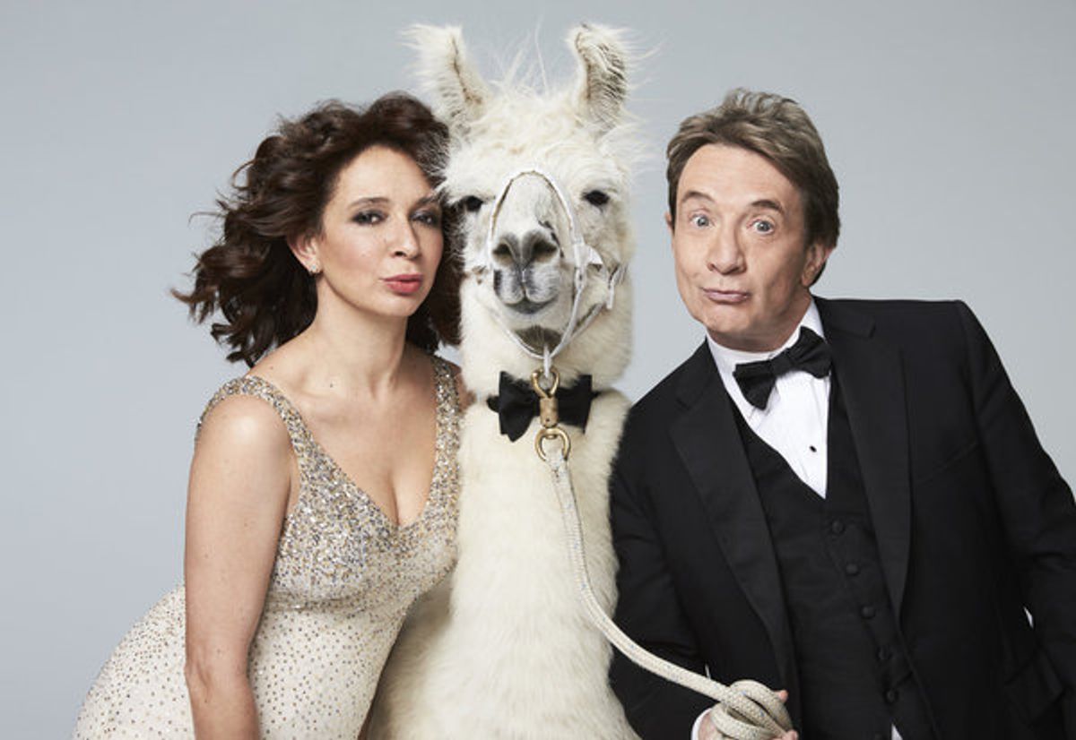MAYA & MARTY -- Season: 1 -- Pictured: (l-r) Maya Rudolph, Martin Short -- (Photo by: Mary Ellen Matthews/NBC) at 
