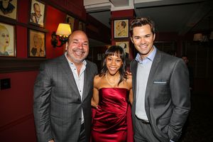 Casey Nicholaw, Nikki M. James, Andrew Rannells Photo