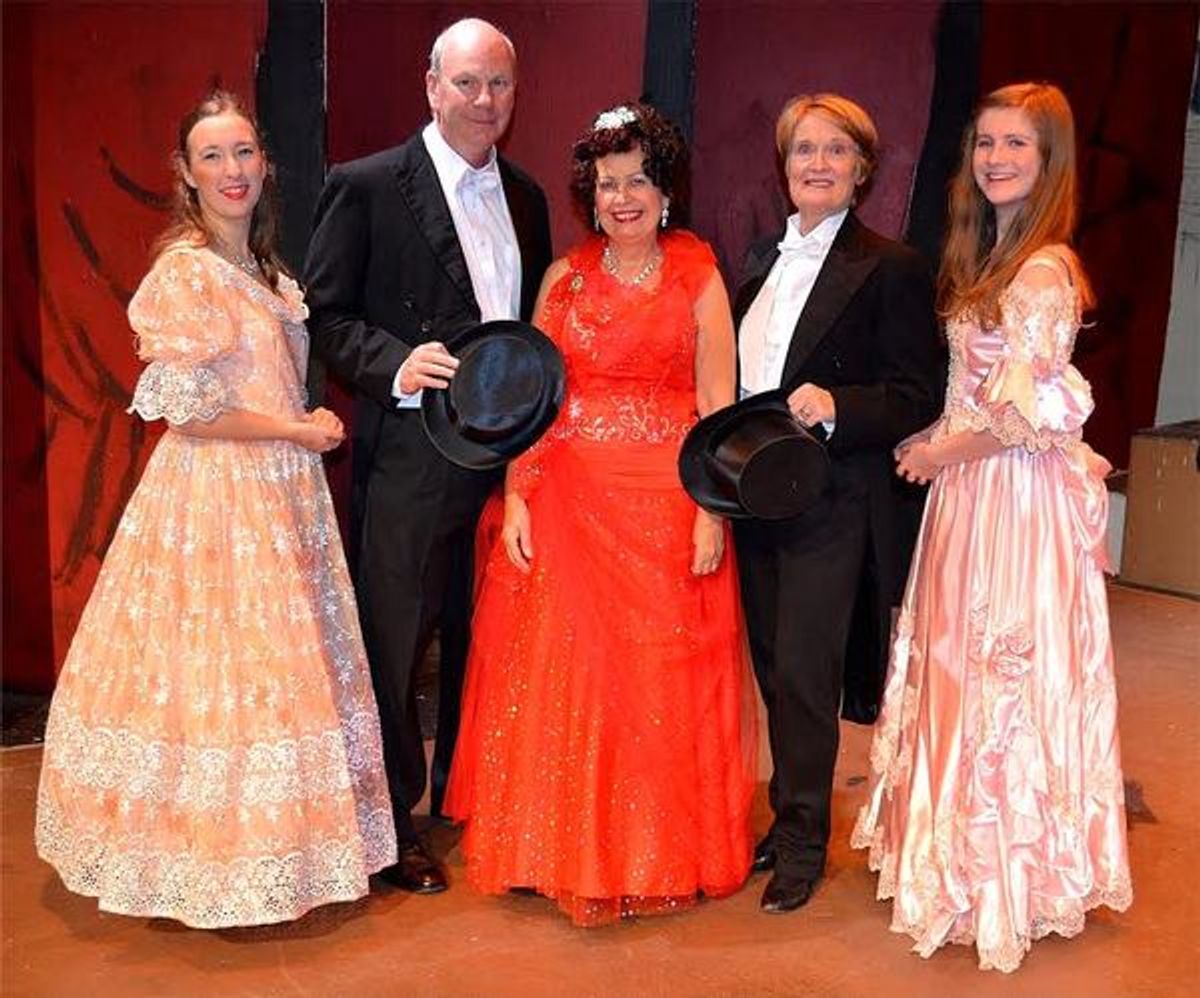 Kimberley Hill, Richard Tudge, Sandra Holland, Gwen Browning, and Lauren Hulatt at 