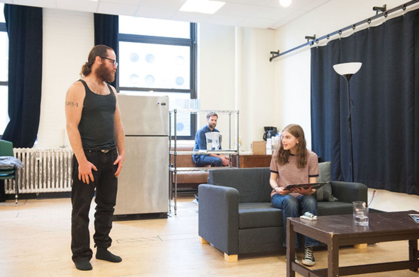 Photo Flash: In Rehearsal for Adam Rapp's THE PURPLE LIGHTS OF JOPPA ILLINOIS at Atlantic Theater Compny  Image