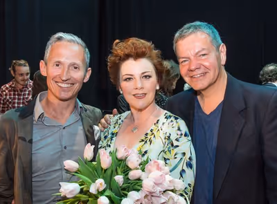 George Stiles, Sophie-Louise Dann and Anthony Drewe Photo