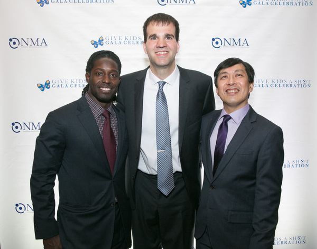 Deion Branch, Carl Buher and Paul Lee, MD at 