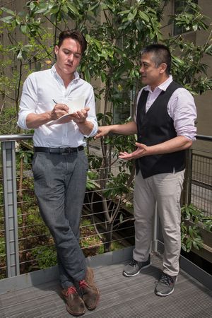 Drew Ledbetter and Ariel Estrada @ BroadwayWorld Drew Ledbetter and Ariel Estrada Photo