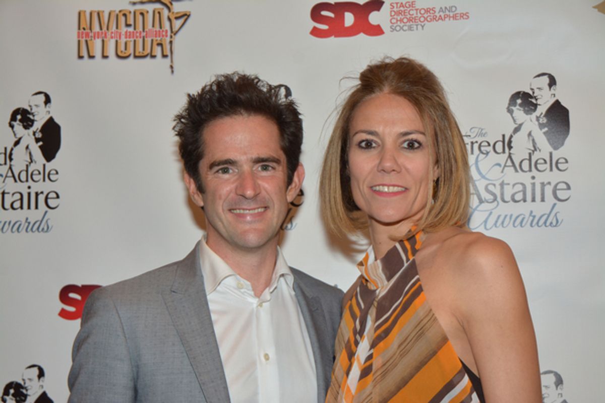 Andy Blankenbuehler and his wife Elly at 