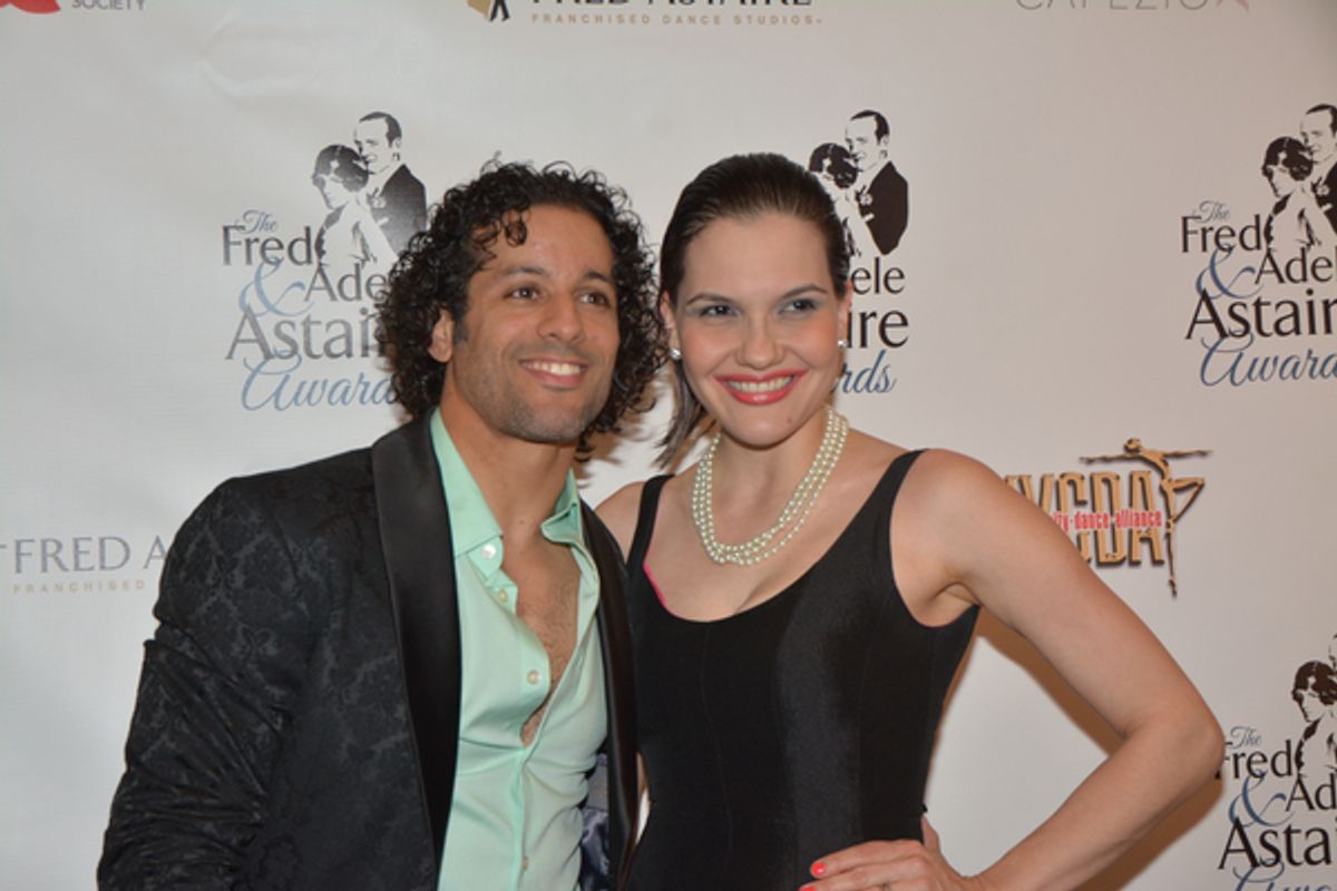 Luis Salgado and his wife Denisse at 