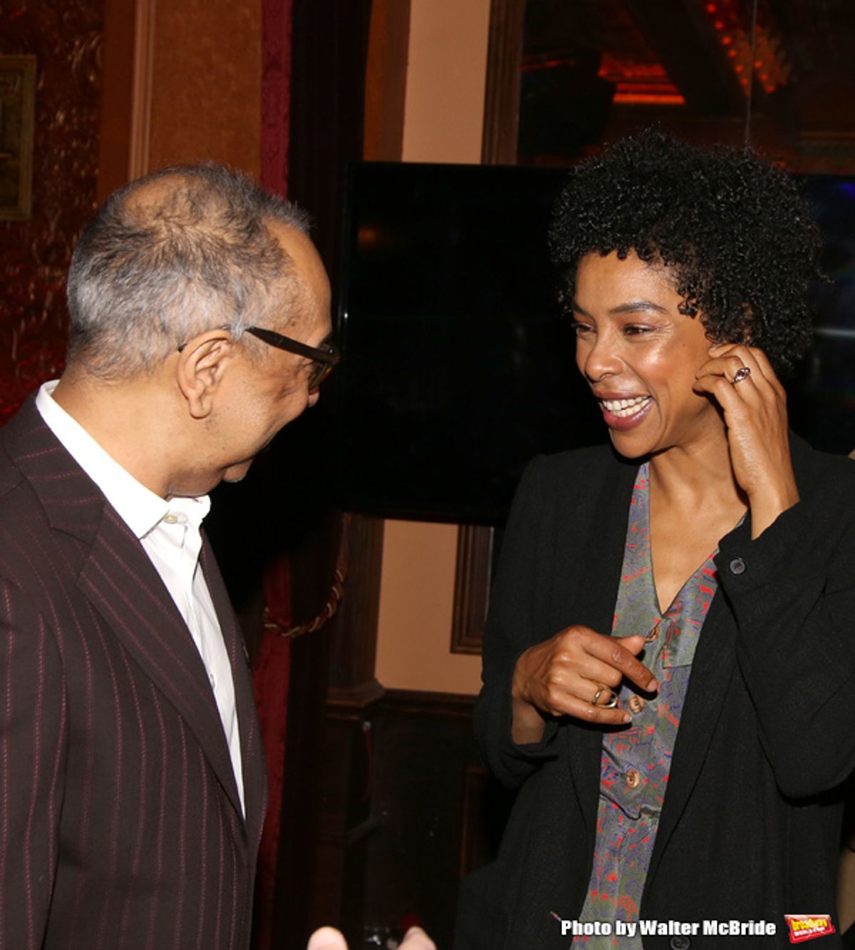 George C. Wolfe and Sophie Okonedo at 