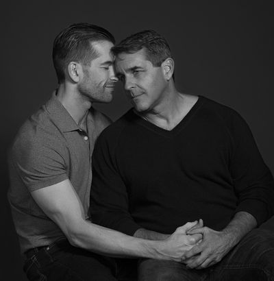 Tom Berklund and Jay Ayers portray lovers Luke and Adam Photo