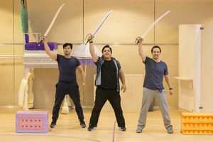 Stephen Rahman-Hughes, Nathan Amzi and Rachid Sabitri  Photo