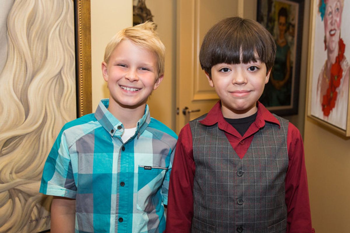 Kylan Chat, James Donavon at Billie Jo and Judd Herberger Host Valley Youth Theatre Party