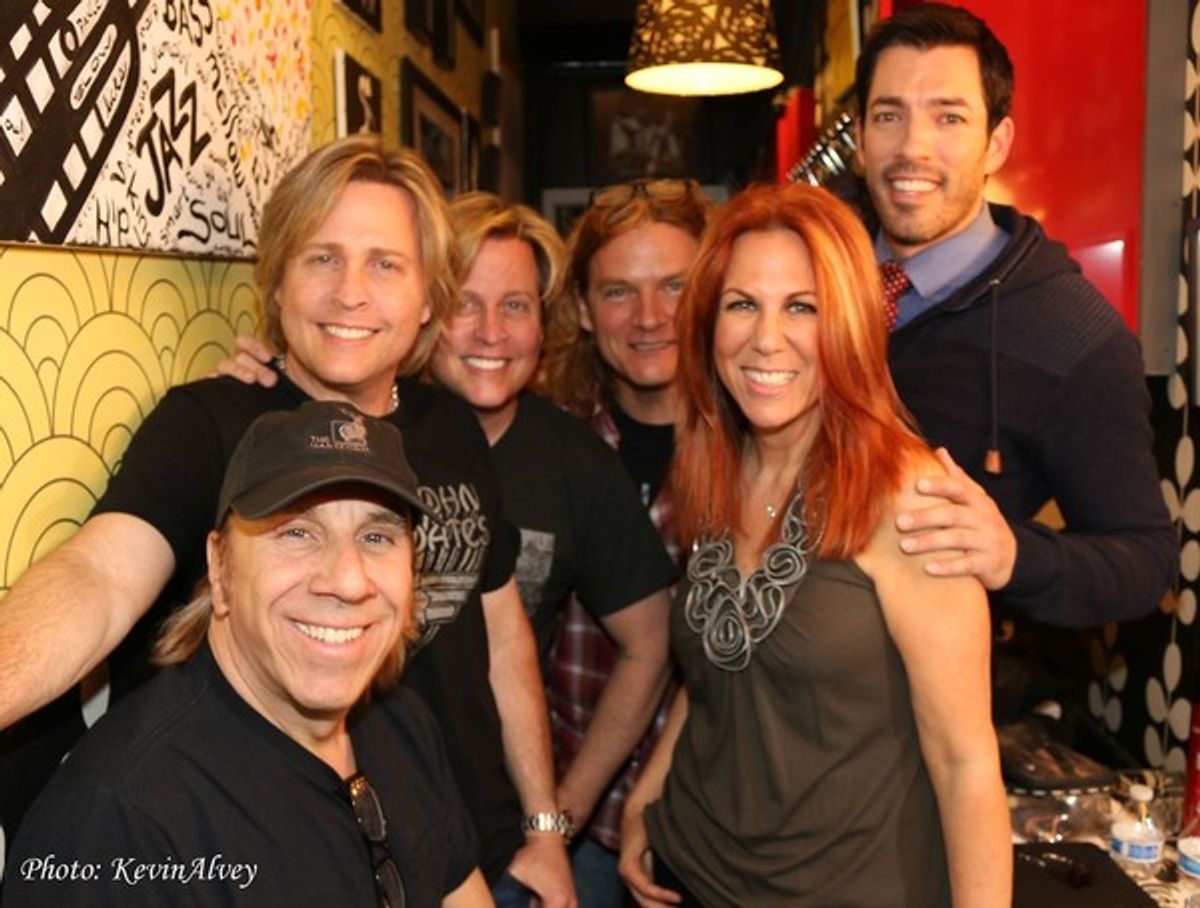 Troy Lucketta, Matthew Nelson, Gunnar Nelson, Frank Hannon, Victoria Shaw and Drew Scott at 