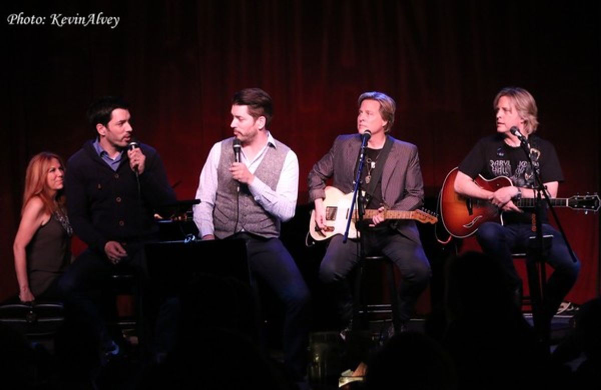 Victoria Shaw, Drew Scott, Jonathan Scott, Gunnar Nelson and Matthew Nelson at 