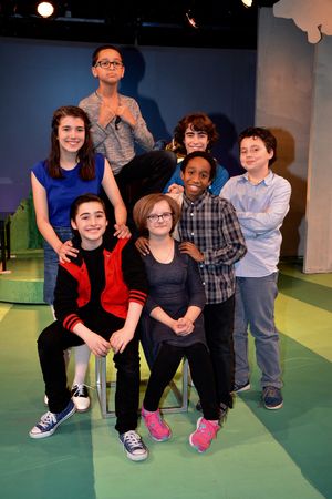 Joshua Colley, Milly Shapiro, Jeremy T. Villas, Graydon Peter Yosowitz, Mavis Simpson-Ernst, Gregory Diaz and Aidan Gemme @ BroadwayWorld Joshua Colley, Milly Shapiro, Jeremy T. Villas, Graydon Peter Yosowitz, Mavis Simpson Photo